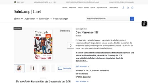 Das Narrenschiff von Christoph Hein